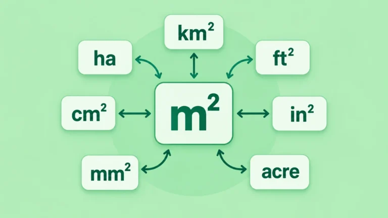 Conversión de m² y unidades de superficie Conversión de m²